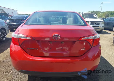 2016 Toyota Corolla Le из США, поврежденный, VIN 5YFBURHE0GP510463